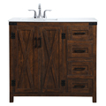 Elegant Decor 36 Inch Single Bathroom Vanity In Espresso VF90236EX